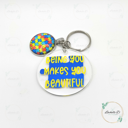 Being You Autism Keychain